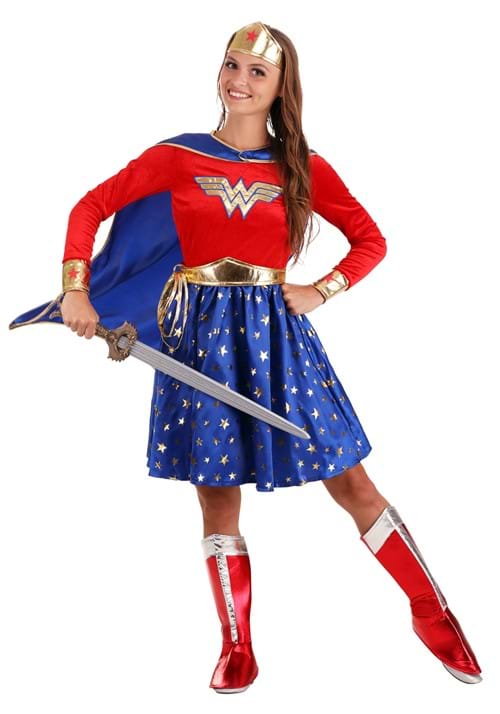 Wonder Woman Long-Sleeved Dress for Adults - US 4460