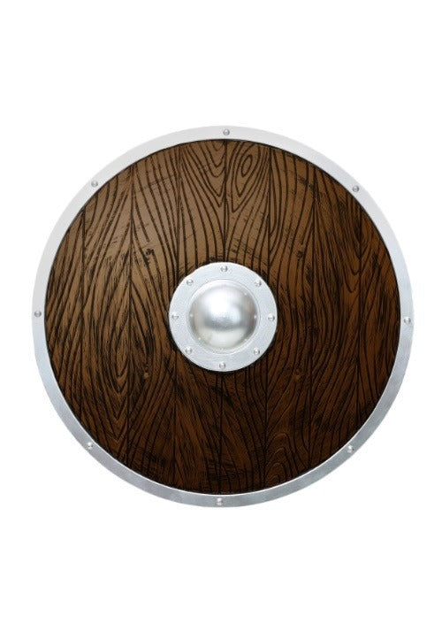 Wood-Look Viking Shield Prop - US 3743