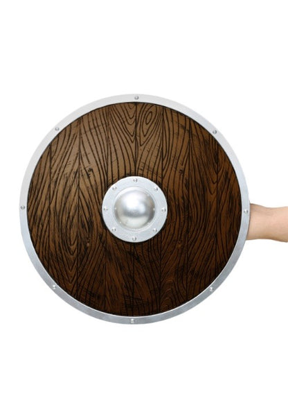 Wood-Look Viking Shield Prop - US 3743