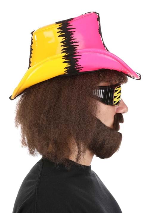 WWE Deluxe Macho Man Costume Pink and Yellow Hat - US 0795