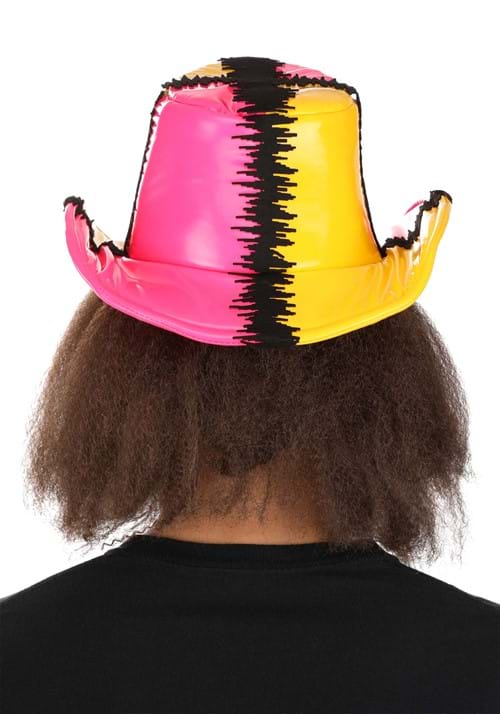WWE Deluxe Macho Man Costume Pink and Yellow Hat - US 0795