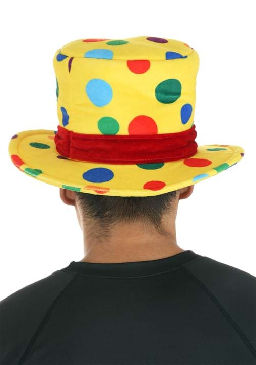 Yellow Clown Top Hat for Adults - US 0098