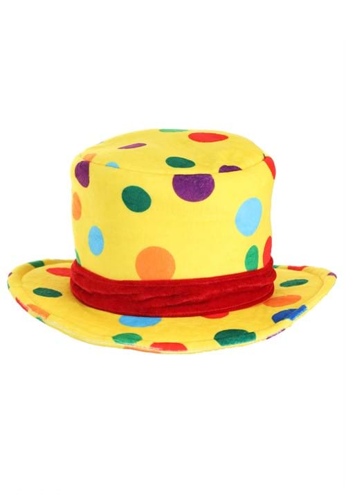 Yellow Clown Top Hat for Adults - US 0098