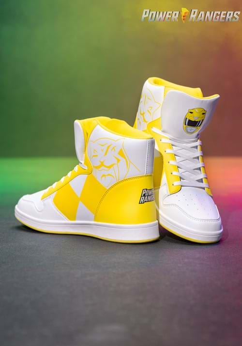 Costume Inspired Yellow Power Rangers Sneakers - US 3167