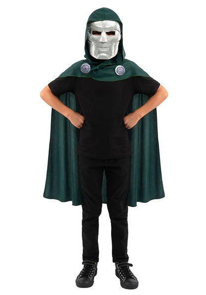 Kid's Marvel Doctor Doom Hooded Cape & Mask Accessory Kit - US 5892