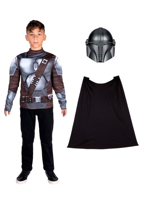 Kid's Mandalorian Muscle Chest Dress Up Costume Set - US 9525