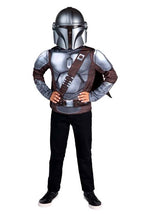 Kid's Mandalorian Muscle Chest Dress Up Costume Set - US 9525