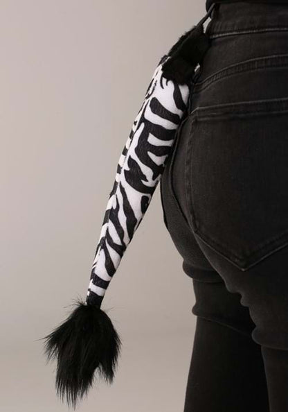 Zebra Headband & Tail Plush Costume Kit - US 3918