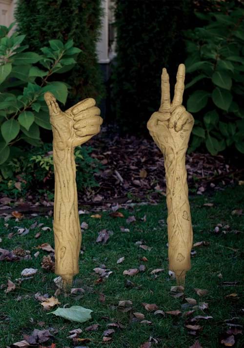 18.5-Inch Zombie Arm Lawn Stakes Decoration - US 8032